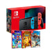 Nintendo Switch Estándar Neón + Pack 3 Juegos (Mario+Rabbids Sparks of Hope, Rayman Legends, Immortals Fenyx Rising – CIAB)